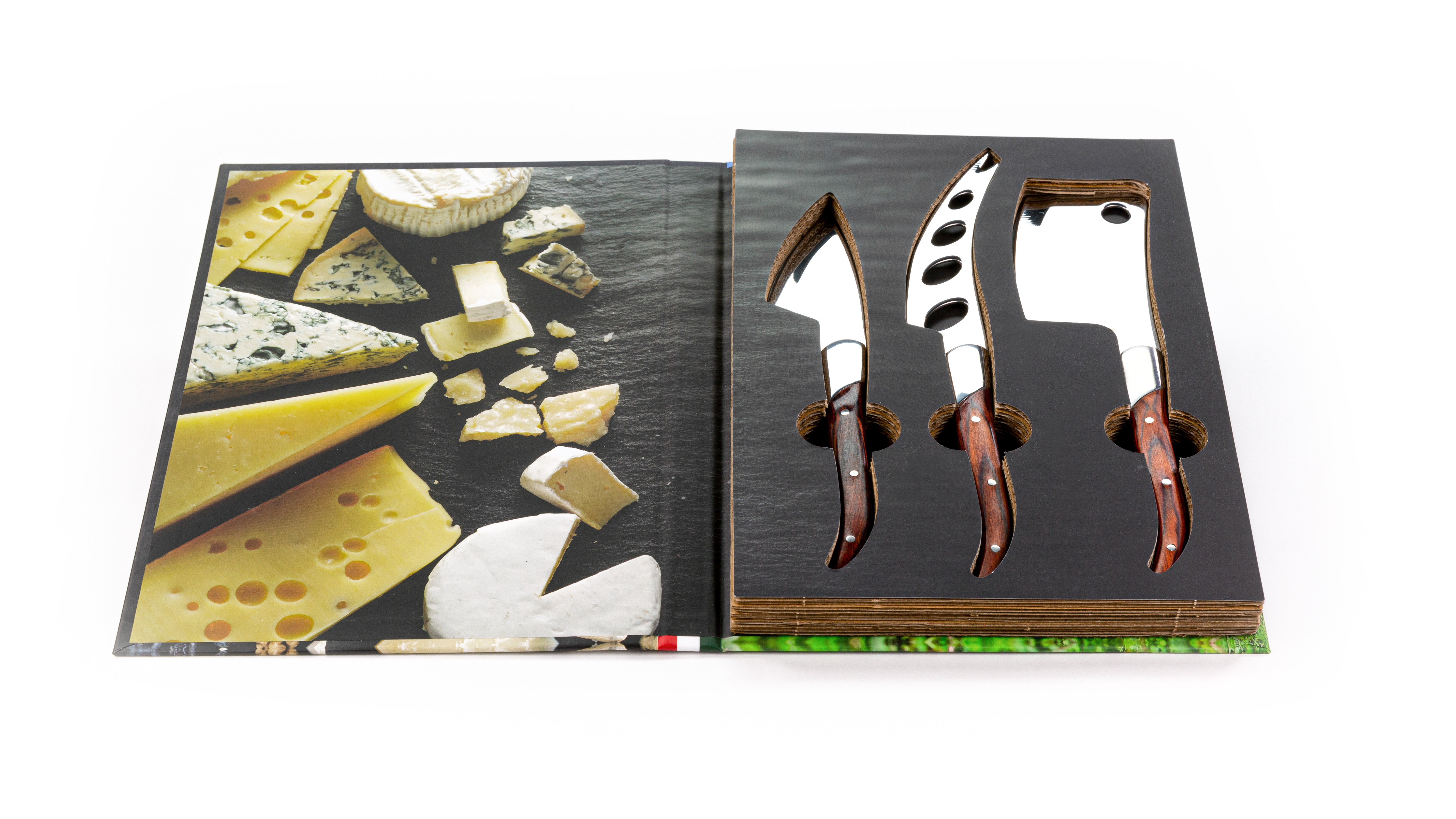 Legnoart REGGIO Osteknivesæt Mørkt træ